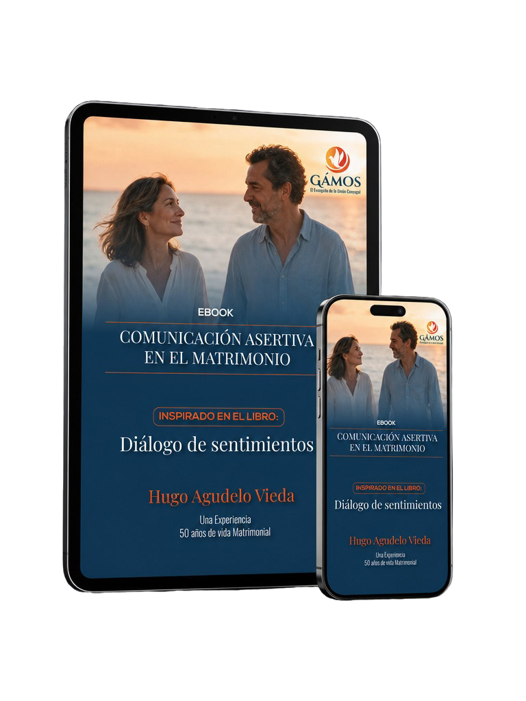 Ebook Comunicación Asertiva en el Matrimonio en tablet y celular
